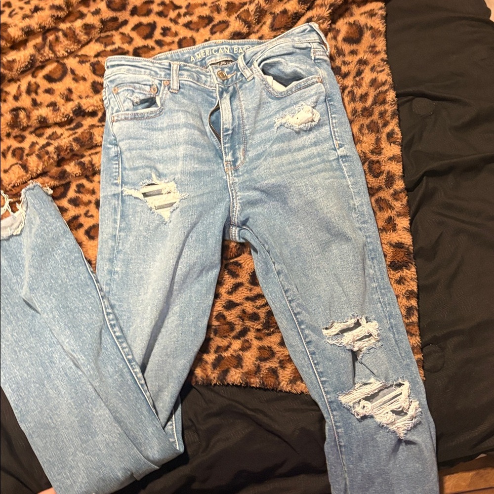 American Eagle Outfitters Light Blue Flared Jeans